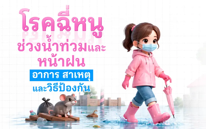 โรคฉี่หนูช่วงน้ำท่วมและหน้าฝน อาการ สาเหตุ และวิธีป้องกัน