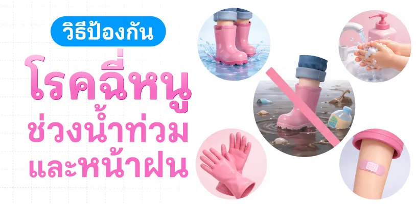 วิธีป้องกันโรคฉี่หนูช่วงน้ำท่วมและหน้าฝน
