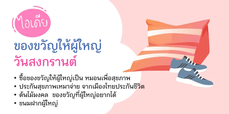 ซื้อของขวัญให้ผู้ใหญ่เป็น หมอนเพื่อสุขภาพ