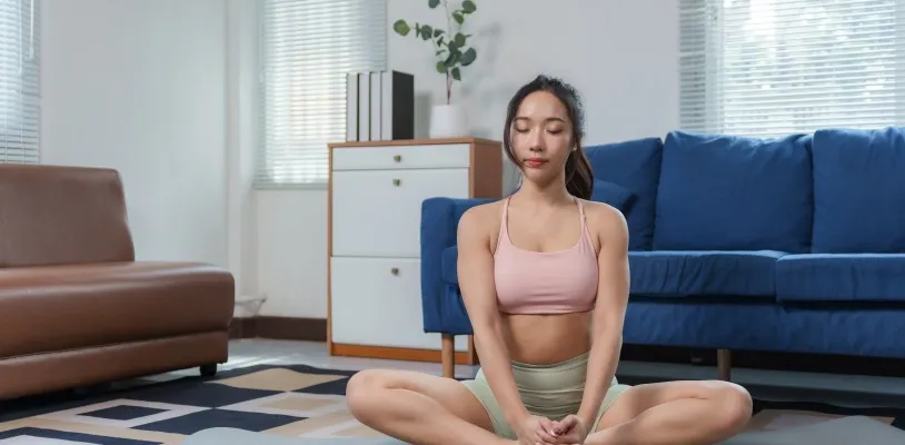 ท่าโยคะเบื้องต้น ท่าผีเสื้อ (Butterfly Pose - Baddha Konasana)