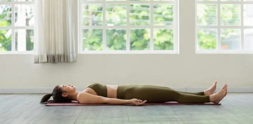 ท่าโยคะเบื้องต้น ท่าศวาสนะ (Corpse Pose - Savasana)