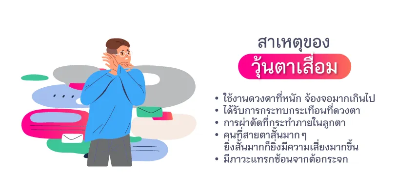 สาเหตุของวุ้นตาเสื่อม